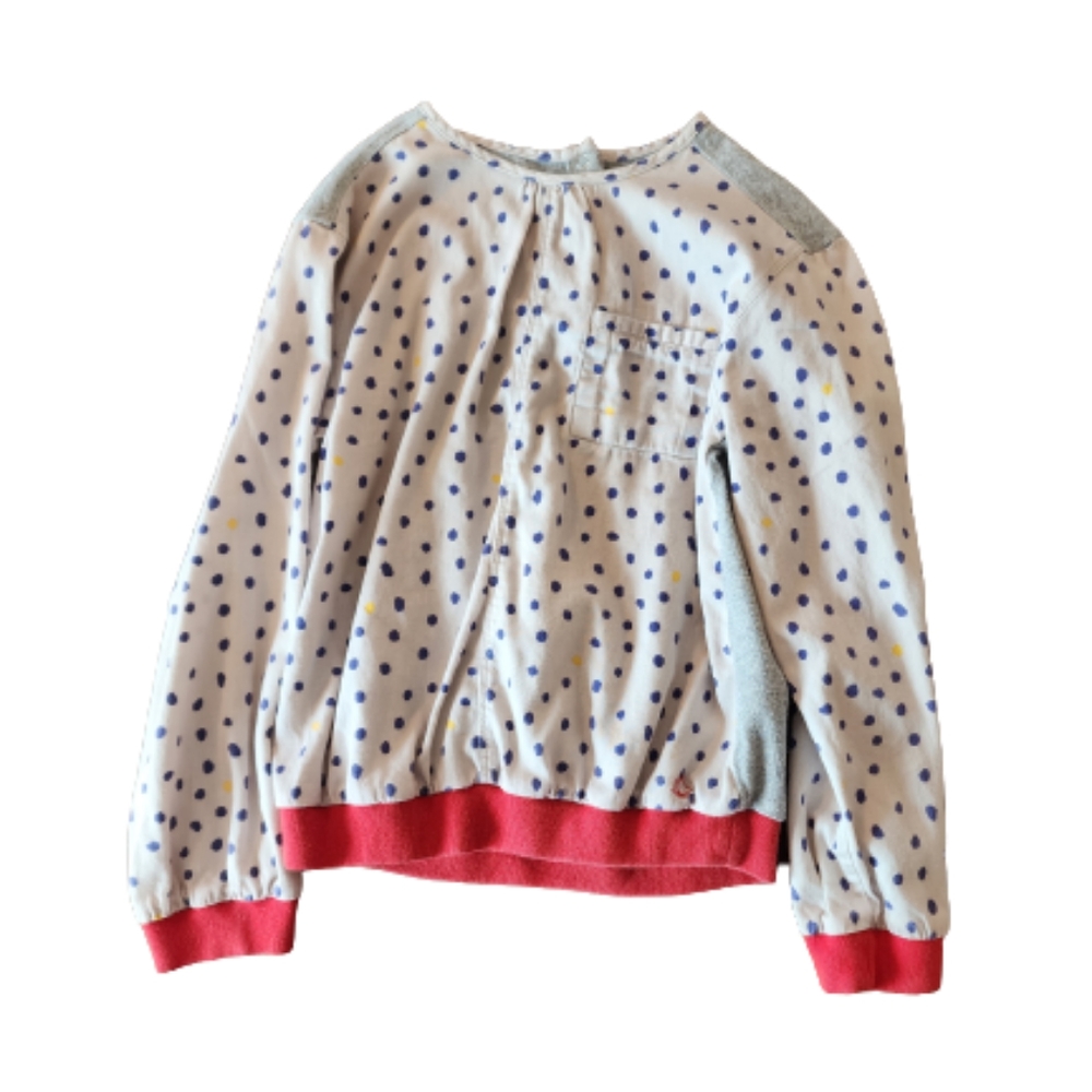 French Petit Bateau polka dot top